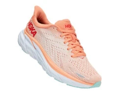 HOKA Women's Clifton 8 - Cantaloupe/Silver Peony (1119394-CSPY) -BROOK Style Shop 1119394 CSPY 1