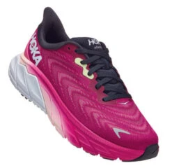 HOKA Women's Arahi 6 Wide (D) - Festival Fuchsia/Ibis Rose (1123197-FFIR) -BROOK Style Shop 1123195 FFIR 1 f28705eb 4c34 4e1c 9bbf aea07739a703