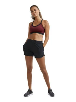 Craft Women's Advance Essence 5" Stretch Short - Black (1910759-999000) -BROOK Style Shop 1910759 999000 ADVEssence5 InchStretchShortsW Closeup4 Preview