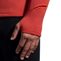 Brooks Men's Notch Thermal Hoodie - Copper/Heather Dark Copper (211402682) -BROOK Style Shop 211402 682 D2 Notch Thermal Hoodie 2