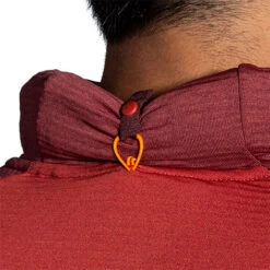 Brooks Men's Notch Thermal Hoodie - Copper/Heather Dark Copper (211402682) -BROOK Style Shop 211402 682 D5 Notch Thermal Hoodie 2