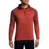 Brooks Men's Notch Thermal Hoodie - Copper/Heather Dark Copper (211402682) -BROOK Style Shop 211402 682 MF Notch Thermal Hoodie 2