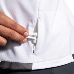 Brooks Men's Run Visible Thermal Hoodie - White/Asphalt/Nightlife (211411134) -BROOK Style Shop 211411 134 D2 Run Visible Thermal Hoodie