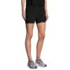 Brooks Women's Chaser 5" 2-IN-1 Short - Black (221464001) -BROOK Style Shop 221464 001 MA Chaser 5in 2in1 Short