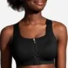 Brooks Women's Dare Zip Run Sports Bra - Black (350075001) -BROOK Style Shop 350075 001 mf Dare Zip bc3445bc 2283 4feb 8405 27e025bf9d6c