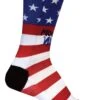 Brooks Pacesetter Freedom Run Crew Sock - Red/White/Blue (741496903) -BROOK Style Shop 741496 903 m PacesetterCrewLetFreedomRun