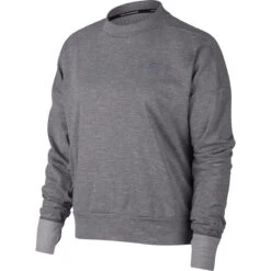Nike Women's Therma Sphere Element Crew Long Sleeve - Gunsmoke/Heather (928946-036)
