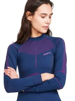 Craft Women's Active Intensity Crewneck Baselayer - Tide/Roxo (1907937-698486) -BROOK Style Shop CraftWomensCrewneckBaselayerTide Roxo2 min