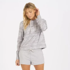 Vuori Women's Halo Essential Hoodie - Pale Heather Camo (VW226PHC)
