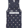 Women's Branford Racerback Stars And Stripes Tank - Navy Blue (RUNBRANFORD-AA1927P-S) -BROOK Style Shop aa1927p gy z FF 2