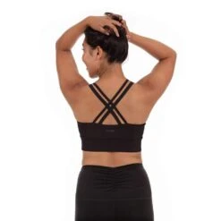 Handful Women's Double Down Sports Bra (135) -BROOK Style Shop cdn shopify com Handful 2019 F19 Women Studio Bra DoubleDown BooyaBlack Back 2936 2