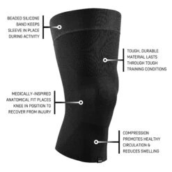 CEP Mid Support Knee Sleeve 12 CEP Mid Support Knee Sleeve -BROOK Style Shop cep mid knee sleeve black 3