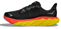 HOKA Men's Arahi 6 -BROOK Style Shop hoka mens arahi 6 running shoe black red yellow
