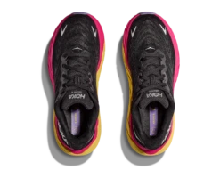 HOKA Women's Arahi 6 -BROOK Style Shop hoka womens arahi 6 running shoe black pink 1