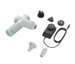Hyperice Hypervolt GO 2 Massage Device - White (55200-001-00) -BROOK Style Shop whats included hypervolt go 2